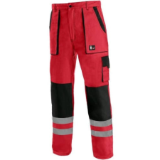 CXS Luxy Bright Fényvisszaverős Derekas Munkásnadrág Piros/Fekete - 54 munkaruha