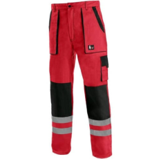 CXS Luxy Bright Fényvisszaverős Derekas Munkásnadrág Piros/Fekete - 60