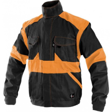 CXS Luxy Eda Munkáskabát Fekete/Narancssárgasárga - 66 munkaruha
