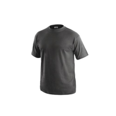 CXS rövid ujjú férfi póló, sötétszürke, méret: 3XL