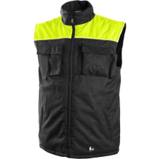 CXS Seattle Vízálló Bélelt Mellény Fekete/Sárga - 3XL munkaruha