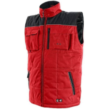 CXS Seattle Vízálló Bélelt Mellény Piros/Fekete - XL munkaruha