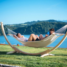 Czillo Prémium függőágy, Breve, állvánnyal, pamut fekvőfelület kerti bútor