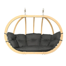 Czillo SwingPod XL kétszemélyes függőfotel, grafit színű párnával kerti bútor