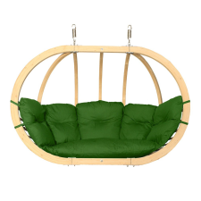 Czillo SwingPod XL kétszemélyes függőfotel, zöld színű párnával kerti bútor