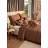 Czinger home Mocha szatén ágyneműhuzat – elegancia és mély nyugalom 5 részes: 2 db Kispárna+2 db Félpárna+Dupla Paplan