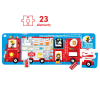 CZUCZU Lyukas puzzle Tűzoltóautó - 23 darabos maxi puzzle (0401)