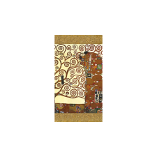  CZW.jt11N-KL03 Jegyzettömb 85x153mm,metál,144 vonalas oldal, KLIMT: Életfa/Várakozás jegyzettömb
