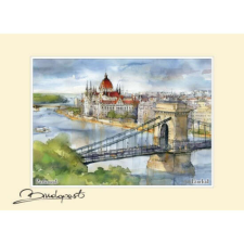  CZW.rp15x21-BU06 Reprodukció 15x21cm, Budapest grafika, keretezett kép