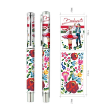 Czworka Golyóstoll gél,fehér, Folk toll