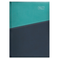  D011 Duplex B5 heti naptár - Türkiz-Kék naptár, kalendárium