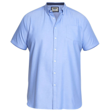  D555 férfi ing JAMES rövid ujjú túlméretezett, Kék 5XL férfi ing