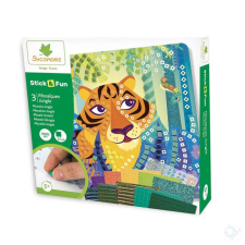 D'Arpeje Sycomore Stick'n Fun mozaikkép-készítő - dzsungel kreatív és készségfejlesztő