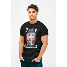  D&B Férfi/Unisex Póló AN00001 AnyaForger Fekete-Méret 5XL