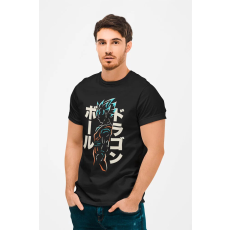  D&B Férfi/Unisex Póló AN00003 DragonBall Fekete-Méret M