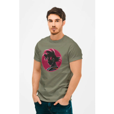 D&B Férfi/Unisex Póló AN00004 DragonBall Katonai zöld-Méret S férfi póló