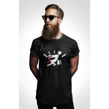D&B Férfi/Unisex Póló EB00005 Fuel Fekete-Méret S férfi póló