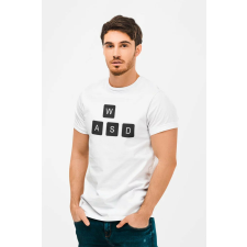 D&B Férfi/Unisex Póló GM00002 Gamer Fehér-Méret M férfi póló