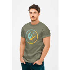 D&B Férfi/Unisex Póló GM00003 CounterStrike Katonai zöld-Méret 2XL férfi póló