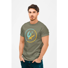 D&B Férfi/Unisex Póló GM00003 CounterStrike Katonai zöld-Méret 5XL férfi póló