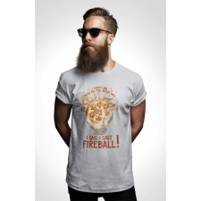D&B Férfi/Unisex Póló GM00006 Fireball Szürke-Méret XL férfi póló