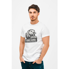  D&B Férfi/Unisex Póló ME00001 BoberKurwa Fehér-Méret 2XL