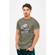 D&B Férfi/Unisex Póló ME00001 BoberKurwa Katonai zöld-Méret 4XL férfi póló