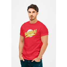 D&B Férfi/Unisex Póló MO00006 TheBigBangTheory Piros-Méret L férfi póló