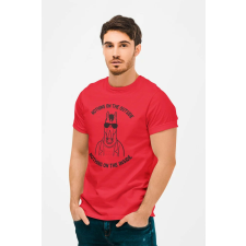 D&B Férfi/Unisex Póló MO00011 BoJackHorseman Piros-Méret S férfi póló