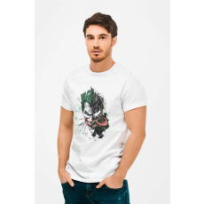  D&B Férfi/Unisex Póló MO00017 Joker&Venom Fehér-Méret M