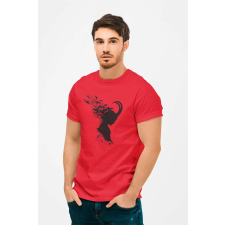 D&B Férfi/Unisex Póló MO00019 Loki Piros-Méret S férfi póló