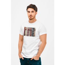  D&B Férfi/Unisex Póló MO00024 Horror Fehér-Méret 2XL