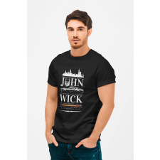 D&B Férfi/Unisex Póló MO00025 JohnWick Fekete-Méret 3XL férfi póló