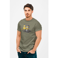 D&B Férfi/Unisex Póló MO00030 Minions Katonai zöld-Méret 2XL férfi póló