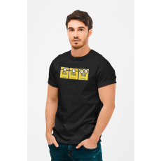  D&B Férfi/Unisex Póló MO00032 Minions Fekete-Méret L