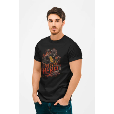  D&B Férfi/Unisex Póló MO00035 Mortal-kombat Fekete-Méret 2XL
