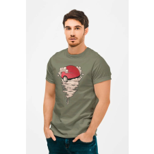 D&B Férfi/Unisex Póló MO00041 Pokemon Katonai zöld-Méret M férfi póló