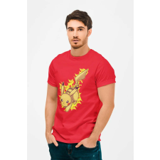 D&B Férfi/Unisex Póló MO00042 Pokemon Piros-Méret 4XL férfi póló