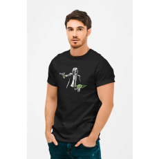  D&B Férfi/Unisex Póló MO00044 PulpFiction Mandalorian Fekete-Méret L