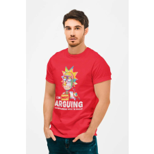  D&amp;B Férfi/Unisex Póló MO00049 RickAndMorty Piros-Méret L férfi póló