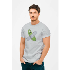D&B Férfi/Unisex Póló MO00053 RickAndMorty Szürke-Méret L férfi póló
