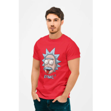  D&amp;B Férfi/Unisex Póló MO00054 RickAndMorty Piros-Méret 5XL férfi póló