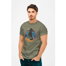 D&B Férfi/Unisex Póló MO00055 TheSimpsons Katonai zöld-Méret S férfi póló