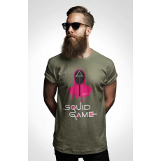  D&B Férfi/Unisex Póló MO00058 Squid Game Piros-Méret 5XL