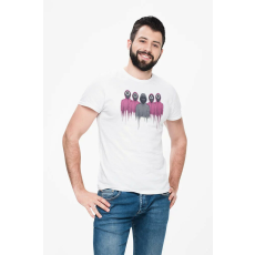  D&B Férfi/Unisex Póló MO00063 Squid Game Fehér-Méret 4XL