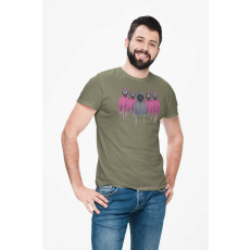  D&B Férfi/Unisex Póló MO00063 Squid Game Katonai zöld-Méret L