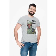 D&B Férfi/Unisex Póló MO00068 Boba Fett Szürke-Méret 4XL férfi póló
