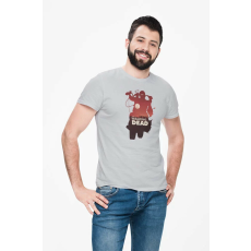  D&B Férfi/Unisex Póló MO00073 Walking Dead Szürke-Méret S