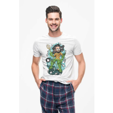 D&B Férfi Unisex Póló PC00002 Aquaman Fehér-Méret 3XL férfi póló