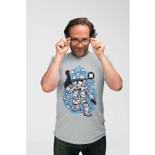 D&B Férfi Unisex Póló PC00008 Clone Tooper Szürke-Méret 5XL férfi póló